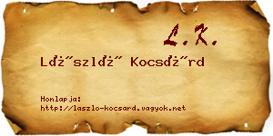 László Kocsárd névjegykártya